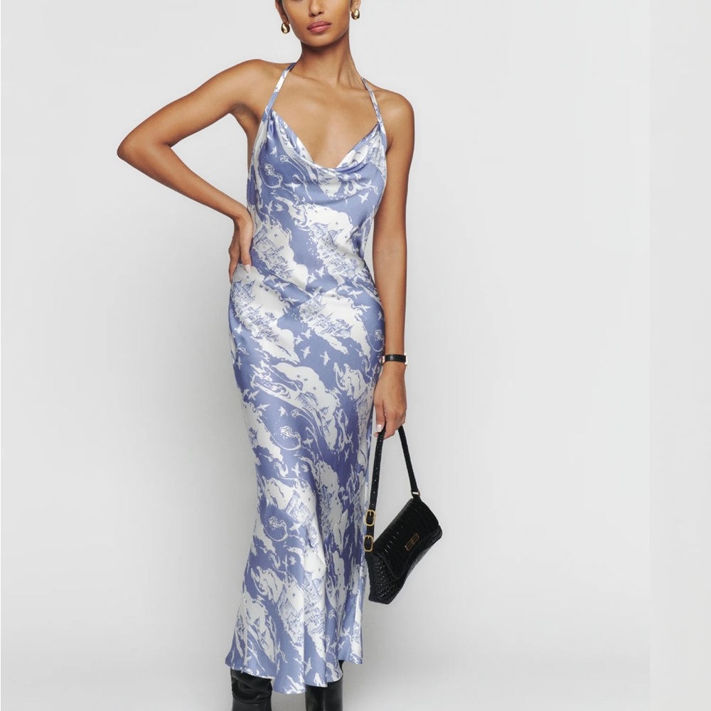 NWT Reformation Toruń Silk Dress in Fantasy